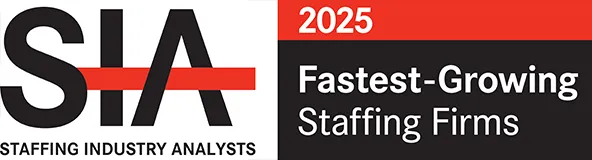 Staffing Industry Analysis 2025 award for Fastest Growing Staffing Firms